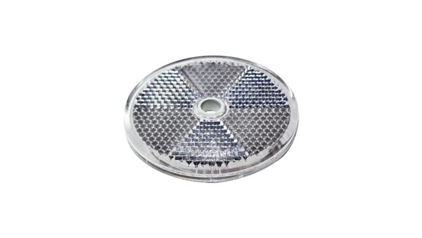 Refleks, hvit rund, ø60