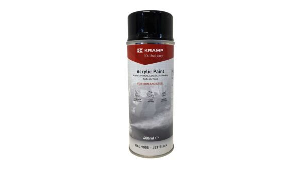 Maling RAL 9005 kulsort 400ml Kramp