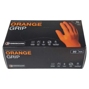 Hydroscand Nitrilhanske Orange Grip 100 stk str M