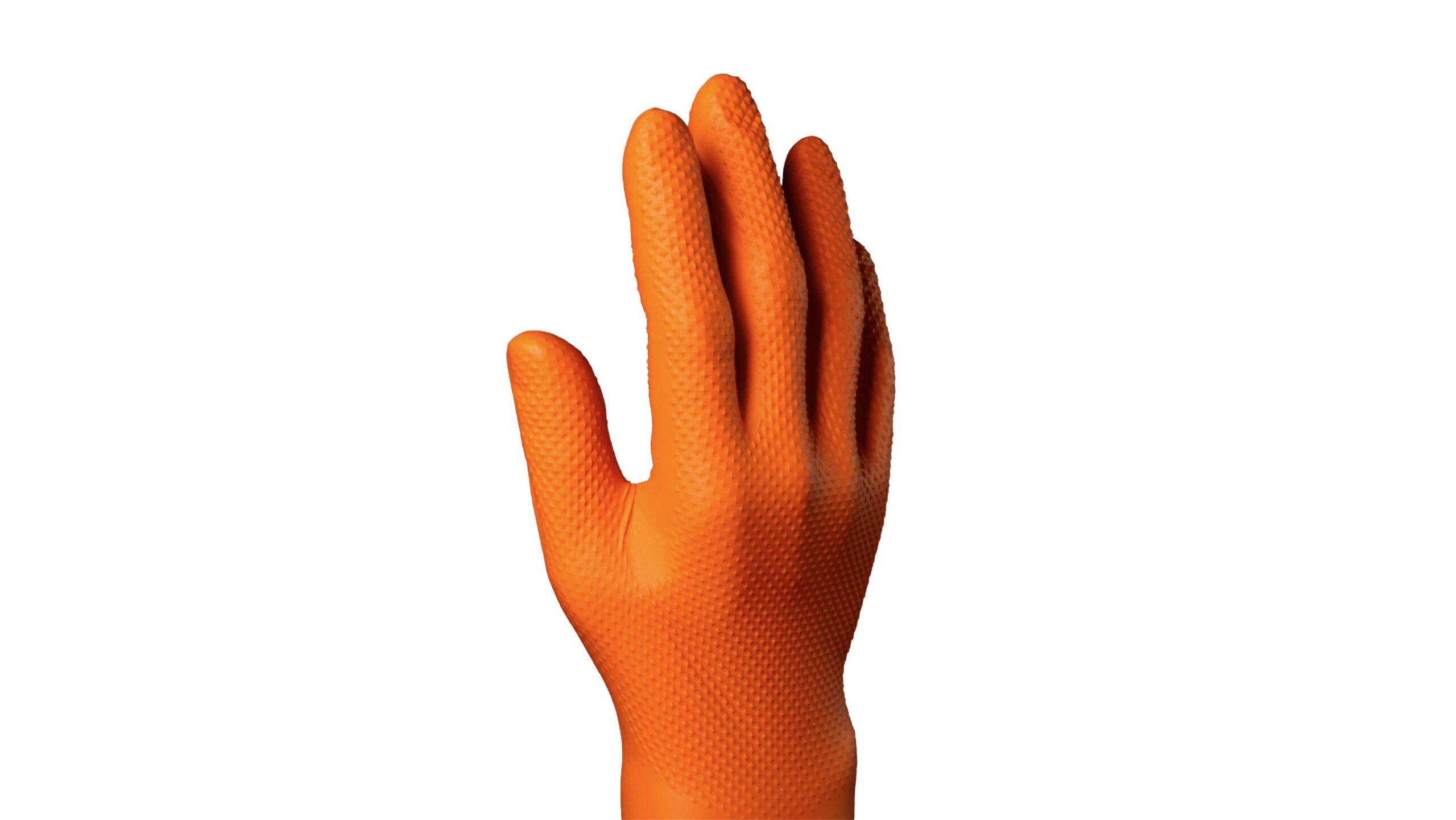 Hydroscand Nitrilhanske Orange Grip 90 stk str XXL - Bilde 2