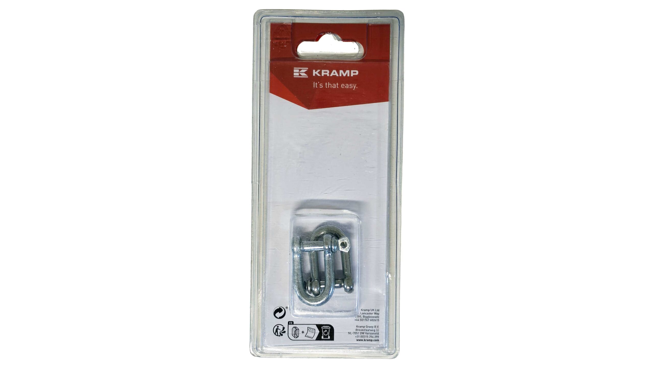 D-shackle Ø5mm x 20mm, 3/16" (2)