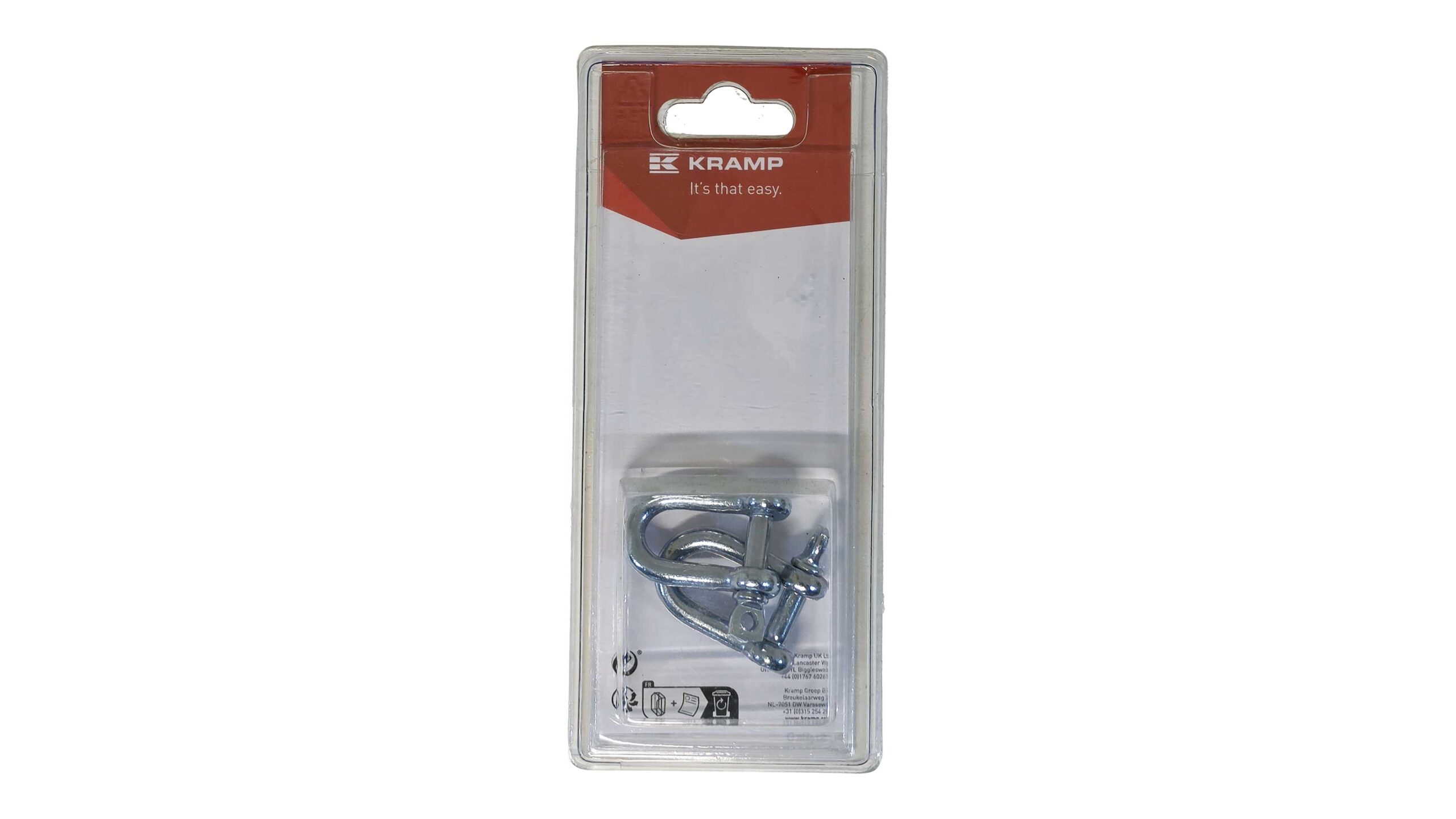 D-shackle Ø6mm x 24mm, 1/4" (2)