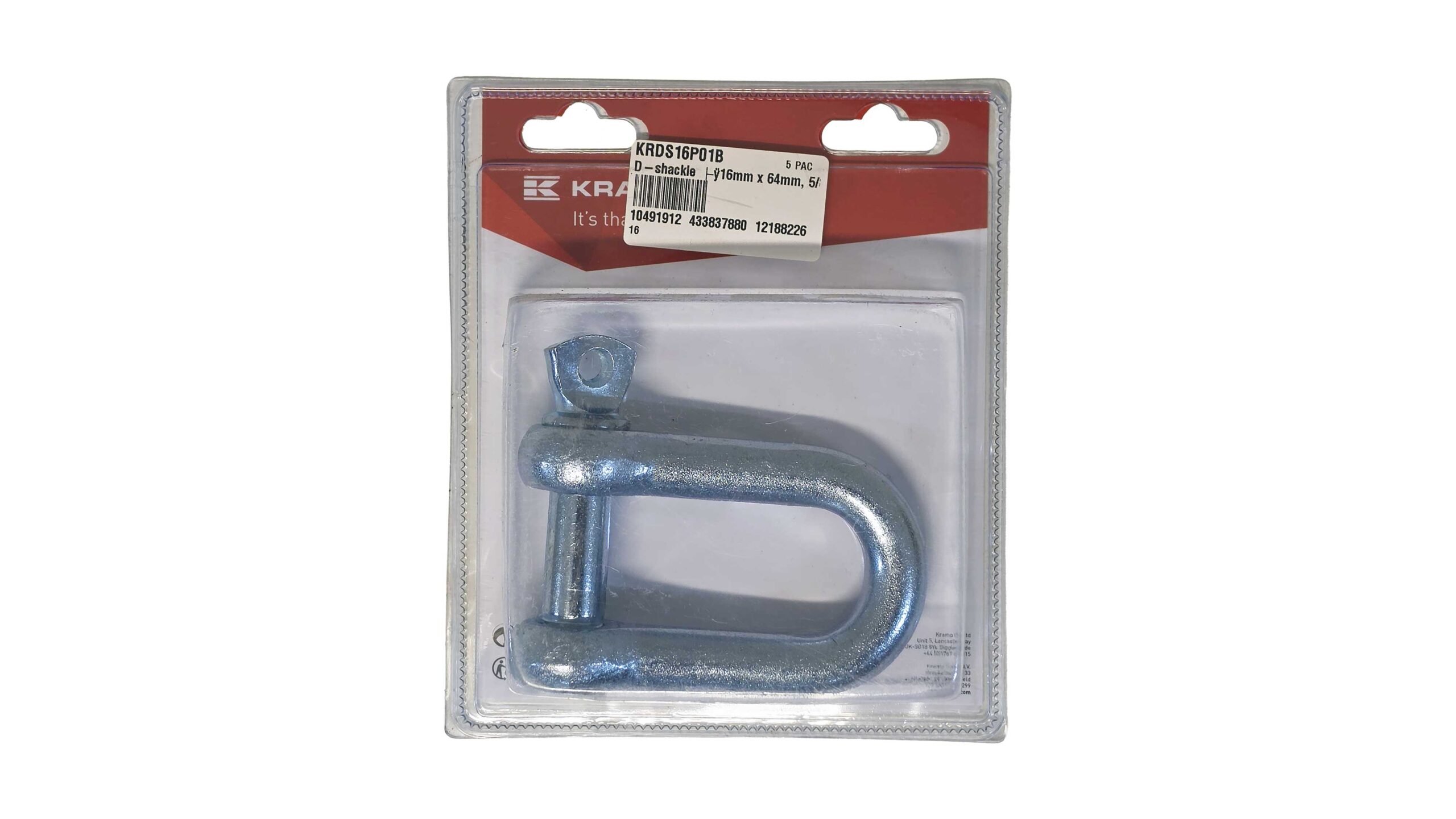 D-shackle Ø16mm x 64mm, 5/8" (1)