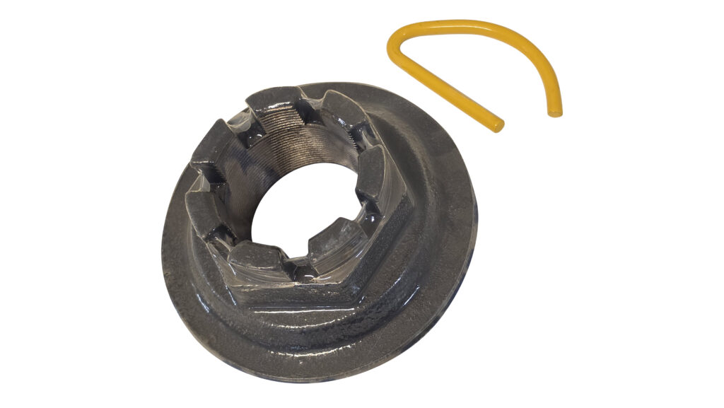 Kronemutter m/låsesplint